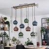 Koyoto Lampa wisząca, Kula świetlna, Lampa wisząca Ecru, Czarny, 8-punktowe