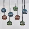 Koyoto Lampa wisząca, Kula świetlna, Lampa wisząca Ecru, Czarny, 8-punktowe