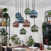 Koyoto lampa wisząca, kula świetlna, lampa wisząca kolory naturalne, czarny, 8-punktowe