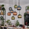 Koyoto lampa wisząca, kula świetlna, lampa wisząca kolory naturalne, czarny, 8-punktowe