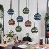 Koyoto lampa wisząca, kula świetlna, lampa wisząca kolory naturalne, czarny, 8-punktowe