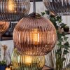 Koyoto lampa wisząca, kula świetlna, lampa wisząca kolory naturalne, czarny, 8-punktowe