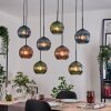 Koyoto lampa wisząca, kula świetlna, lampa wisząca kolory naturalne, czarny, 8-punktowe