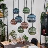 Koyoto lampa wisząca, kula świetlna, lampa wisząca kolory naturalne, czarny, 8-punktowe