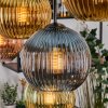 Koyoto Lampa wisząca, Kula świetlna, Lampa wisząca Ecru, Czarny, 8-punktowe