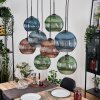 Koyoto lampa wisząca, kula świetlna, lampa wisząca kolory naturalne, czarny, 8-punktowe