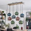 Koyoto lampa wisząca, kula świetlna, lampa wisząca kolory naturalne, czarny, 8-punktowe
