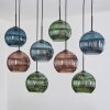 Koyoto lampa wisząca, kula świetlna, lampa wisząca kolory naturalne, czarny, 8-punktowe