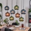 Koyoto lampa wisząca, kula świetlna, lampa wisząca kolory naturalne, czarny, 8-punktowe