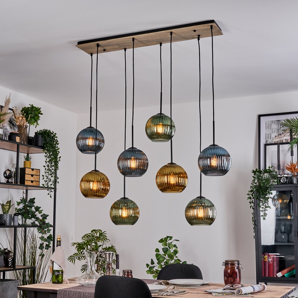 Koyoto Lampa wisząca, Kula świetlna, Lampa wisząca Ecru, Czarny, 8-punktowe main product photo