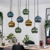 Koyoto Lampa wisząca, Kula świetlna, Lampa wisząca Ecru, Czarny, 8-punktowe