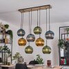 Koyoto lampa wisząca, kula świetlna, lampa wisząca kolory naturalne, czarny, 8-punktowe