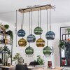Koyoto lampa wisząca, kula świetlna, lampa wisząca kolory naturalne, czarny, 8-punktowe