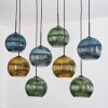 Koyoto lampa wisząca, kula świetlna, lampa wisząca kolory naturalne, czarny, 8-punktowe