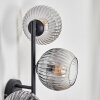 Koyoto Kula świetlna, Lampa ścienna Przezroczysty, Przydymiony, 3-punktowe