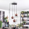 Koyoto lampa wisząca, kula świetlna, lampa wisząca kaskadowa 30 cm miedziany, 3-punktowe