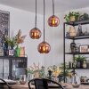 Koyoto lampa wisząca, kula świetlna, lampa wisząca kaskadowa 30 cm miedziany, 3-punktowe