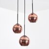 Koyoto lampa wisząca, kula świetlna, lampa wisząca kaskadowa 30 cm miedziany, 3-punktowe