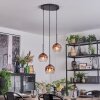 Koyoto Lampa wisząca, Kula świetlna, Lampa wiszącego klastra 30 cm Przezroczysty, W kolorze miedzi, 3-punktowe