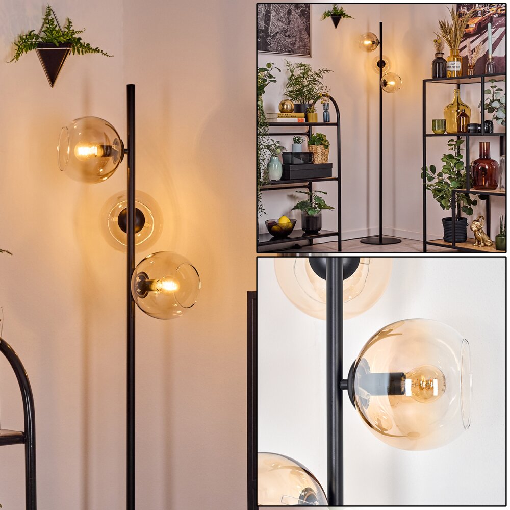 Koyoto Lampa stojąca W kolorze bursztynu, Przezroczysty, 3-punktowe main product photo