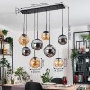 Gastor lampa wisząca, kula świetlna, lampa wisząca bursztynowy, przydymiony, 8-punktowe