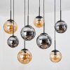 Gastor lampa wisząca, kula świetlna, lampa wisząca bursztynowy, przydymiony, 8-punktowe