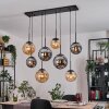 Gastor lampa wisząca, kula świetlna, lampa wisząca bursztynowy, przydymiony, 8-punktowe