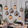 Gastor Lampa wisząca, Kula świetlna, Lampa wisząca W kolorze bursztynu, Przydymiony, 8-punktowe