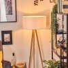 Saladillo Lampa stojąca Jasne drewno, Biały, 1-punktowy