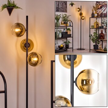 Koyoto Lampa stojąca 31 cm Złoty, Przezroczysty, 3-punktowe