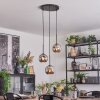 Ripoll Lampa wisząca, Kula świetlna, Lampa wiszącego klastra Chrom, Przydymiony, 3-punktowe