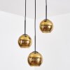 Koyoto lampa wisząca, kula świetlna, lampa wisząca kaskadowa 30 cm złoty, 3-punktowe