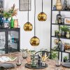 Koyoto lampa wisząca, kula świetlna, lampa wisząca kaskadowa 30 cm złoty, 3-punktowe