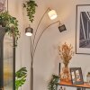 Bassagoda Lampa stojąca Nikiel matowy, Czarny, 3-punktowe