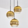 Koyoto Lampa wisząca, Kula świetlna, Lampa wiszącego klastra Złoty, Przezroczysty, 3-punktowe