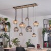Ripoll Lampa wisząca, Kula świetlna, Lampa wisząca Ecru, Czarny, 8-punktowe