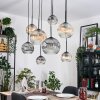 Ripoll Lampa wisząca, Kula świetlna, Lampa wisząca Ecru, Czarny, 8-punktowe