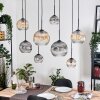 Ripoll Lampa wisząca, Kula świetlna, Lampa wisząca Ecru, Czarny, 8-punktowe