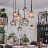 Ripoll Lampa wisząca, Kula świetlna, Lampa wisząca Ecru, Czarny, 8-punktowe