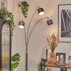 Bassagoda Lampa stojąca Nikiel matowy, Czarny, 3-punktowe