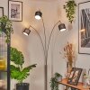 Bassagoda Lampa stojąca Nikiel matowy, Czarny, 3-punktowe