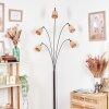 Lindberg Lampa stojąca Chrom, Czarny, 5-punktowe
