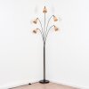Lindberg Lampa stojąca Chrom, Czarny, 5-punktowe