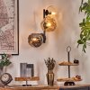 Ripoll Kula świetlna, Lampa ścienna W kolorze bursztynu, Przezroczysty, Przydymiony, 3-punktowe