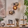 Ripoll Kula świetlna, Lampa ścienna Chrom, W kolorze miedzi, Przydymiony, 3-punktowe