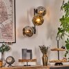 Ripoll Kula świetlna, Lampa ścienna Chrom, Złoty, Przydymiony, 3-punktowe
