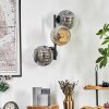 Ripoll Kula świetlna, Lampa ścienna W kolorze bursztynu, Przydymiony, 3-punktowe