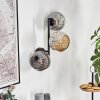 Ripoll Kula świetlna, Lampa ścienna W kolorze bursztynu, Przydymiony, 3-punktowe