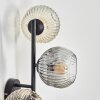 Ripoll Kula świetlna, Lampa ścienna W kolorze bursztynu, Przezroczysty, Przydymiony, 3-punktowe