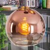 Koyoto Lampa wisząca, Kula świetlna, Lampa wiszącego klastra 30 cm Przezroczysty, W kolorze miedzi, 3-punktowe